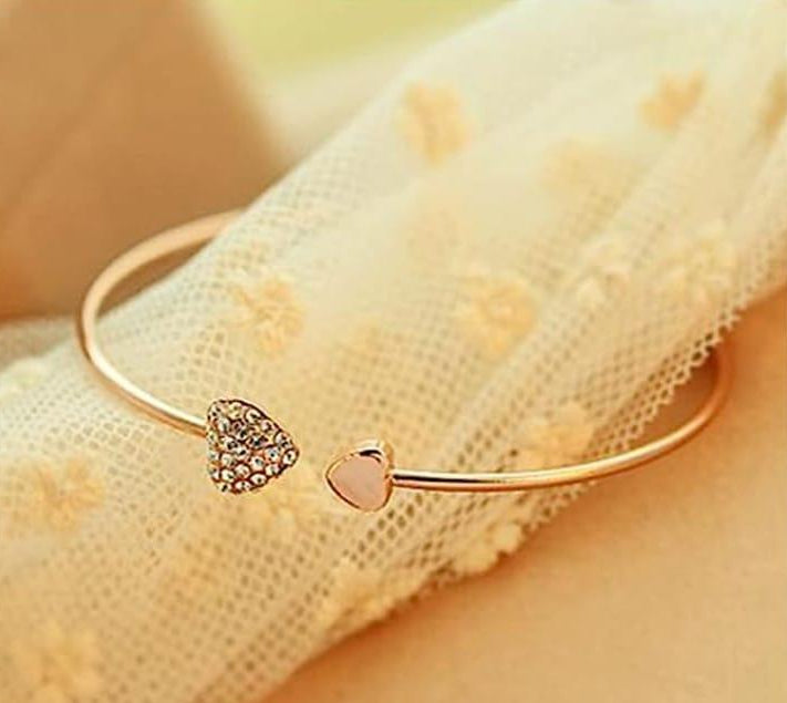 Double Hand Love Bangle Bracelet