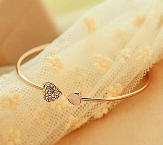 Double Hand Love Bangle Bracelet