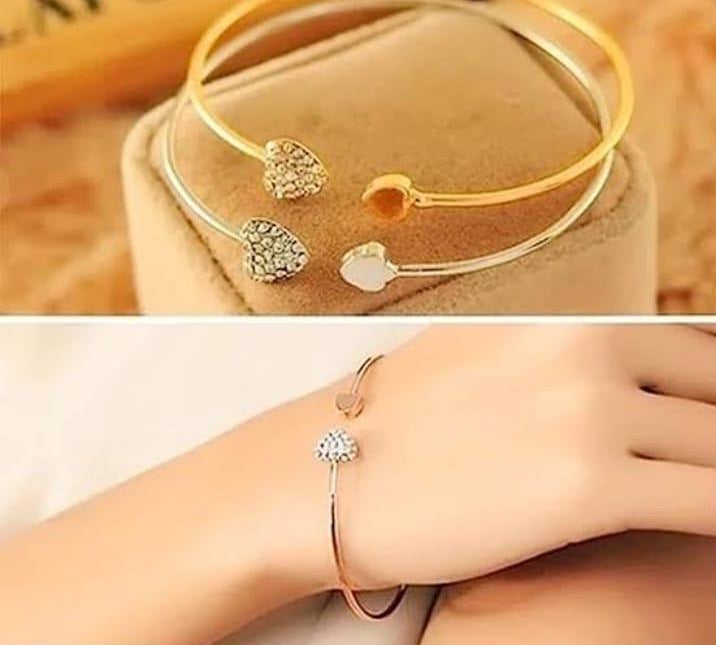 Double Hand Love Bangle Bracelet