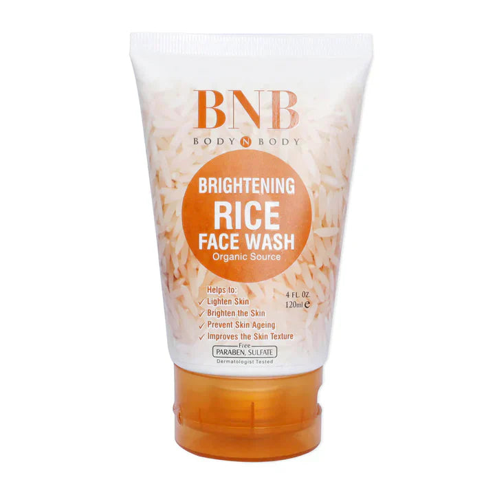 BNB 3 In 1 Rice Extract & Glow Kit ~ Rice Face Wash + Rice Scrub + Rice Face Mask